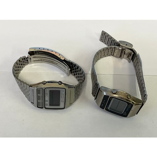 10 - 2 digital watches a Seiko alarm  and a Caravelle p1 alarm