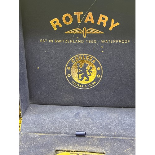 21 - A CHELSEA FOOTBALL CLUB SPECIAL EDITION D8460 ROTARY WATCH DIVERS CHRONOGRAPH STAINLESS STEEL BODY