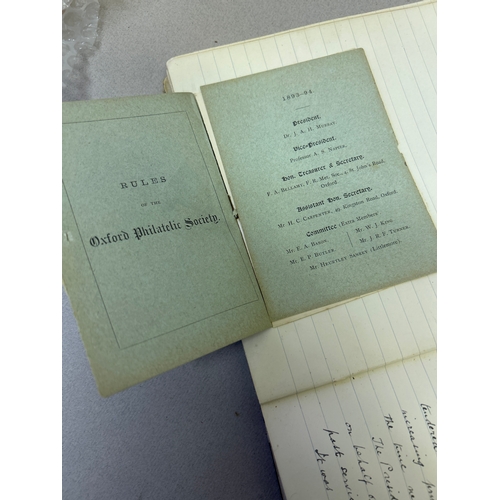 213 - Stamp Collecting, Philately. An important 19th Century Minute Book of the Jubilee Philatelic Associa... 