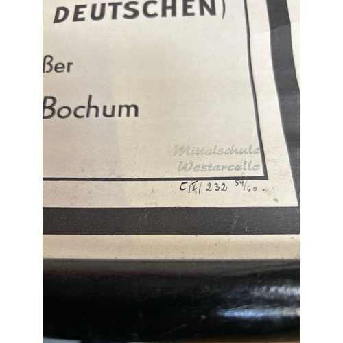215 - A fascinating German educational chart showing the migrations of peoples in Central Europe  after th... 