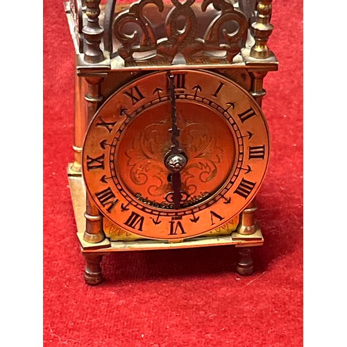 38 - SMITHS MECHANICAL LANTERN CLOCK