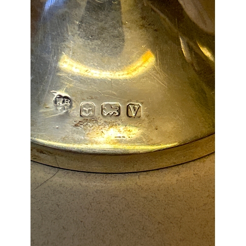 113 - An elegant sterling silver stem vase in the Art Nouveau style & beginnings of Art Deco influence. Bi... 