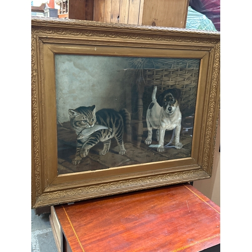 226 - Victorian Lithograph after the original painting by Frank Paton entitled “Possession is nine tenths ... 