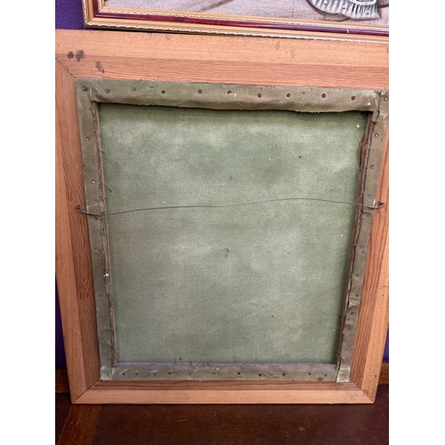 230 - Mid 20th Century still life oil on canvas painting of summer flowers in a vase - highly decorative p... 