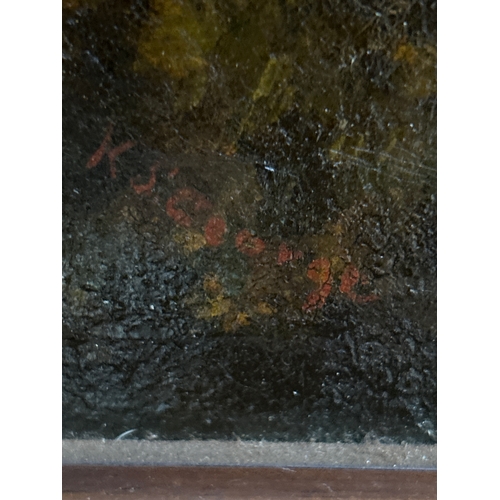 237 - K S George, English Naive School, late 19th Century. A charming oil painting on canvas of an idealis... 