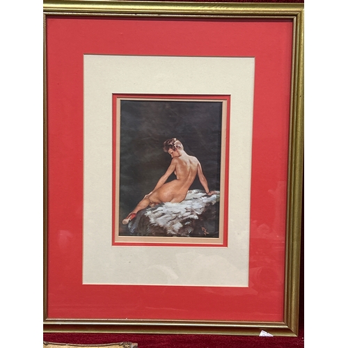 194 - Three vintage glamour prints including “Kitting Up” and “Life Line” by David Wright produced for The... 