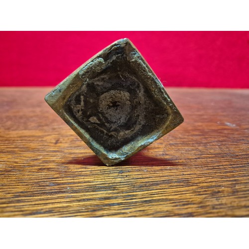 290 - Brass figurine of the Hindu deity Krishna playing the flute. 19cm tall.