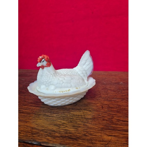 358 - Antique opaline glass lot - including a tankard with polychrome floral swagging decoration, a blue v... 