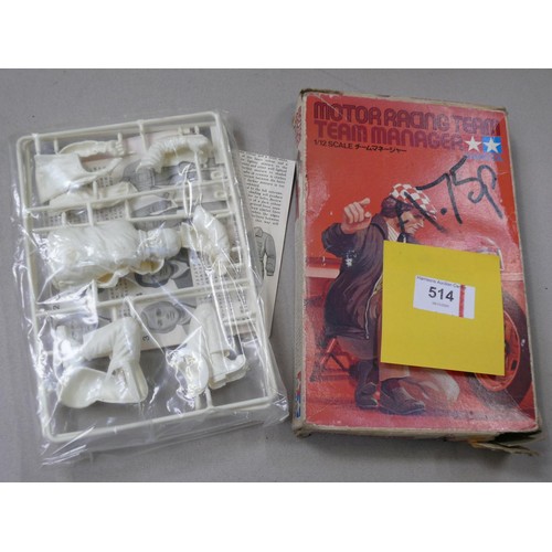 514 - Vintage Tamiya 1/12 scale Motor Racing plastic kits, unmade in the original packets and boxes includ... 