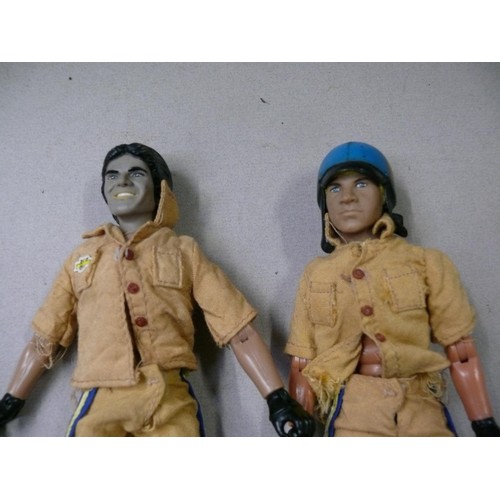 544 - Pair of 1970's Mego C.H.I.P.S. action figures, including Ponch and Jon.