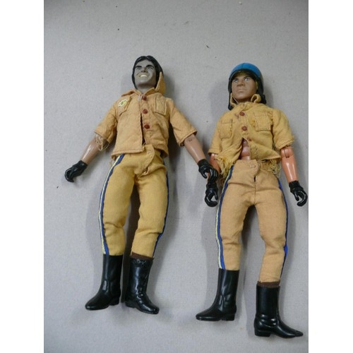544 - Pair of 1970's Mego C.H.I.P.S. action figures, including Ponch and Jon.