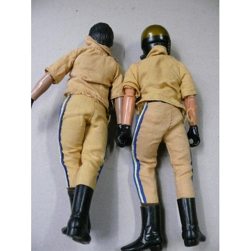544 - Pair of 1970's Mego C.H.I.P.S. action figures, including Ponch and Jon.