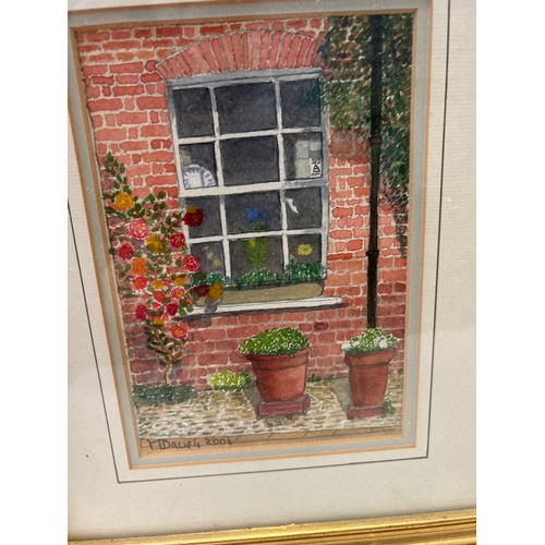 220 - Three original watercolours including a yacht “Sultan of the Maldives” by Pat Jobson, Butterfly on B... 