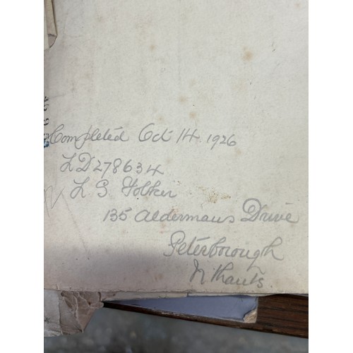 243 - A selection of original sign writing art work from the 1920’s for shop advertising - the work of an ... 