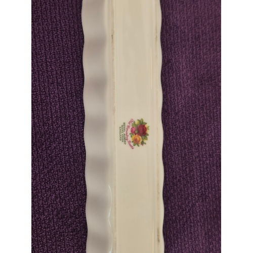 183D - Royal Albert Old Country Roses fine bone china collection with wall clock, cat pomander, miniature t... 