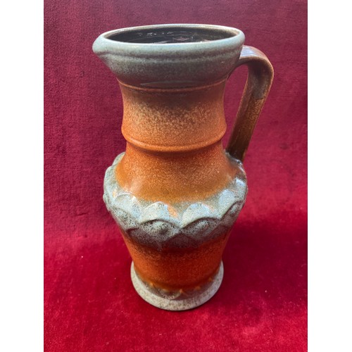 429 - Vintage West German Ü-Keramik (Übelacker Keramik) pitcher vase, model no. 1815/25. Finished in a glo... 