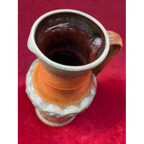 429 - Vintage West German Ü-Keramik (Übelacker Keramik) pitcher vase, model no. 1815/25. Finished in a glo... 