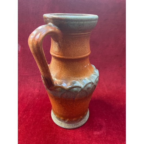 429 - Vintage West German Ü-Keramik (Übelacker Keramik) pitcher vase, model no. 1815/25. Finished in a glo... 