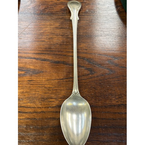468 - A large Victorian silver plated basting spoon by Johnathan Mappin (Pre Mappin Webb). Kite registrati... 