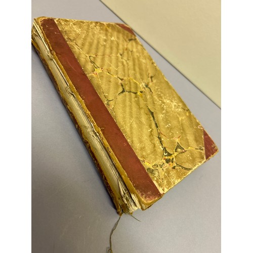 211A - Manuscript Gleanings & Literary Scrapbook by John Poole 1826. Leather spine with gilt lettering & ma... 