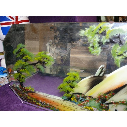 148 - 5 x Vintage hand painted wall mirror