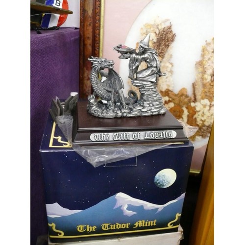135 - Myth and Magic The Tudor Mint - The Gift of Loyalty figure with box