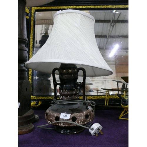 138 - German lava table lamp