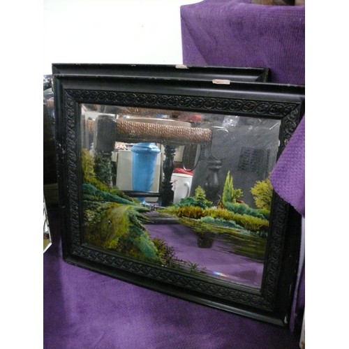 148 - 5 x Vintage hand painted wall mirror