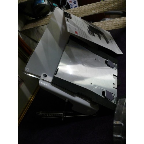 190 - Ergonomic adjustable document holder plus one other and a black privacy screen