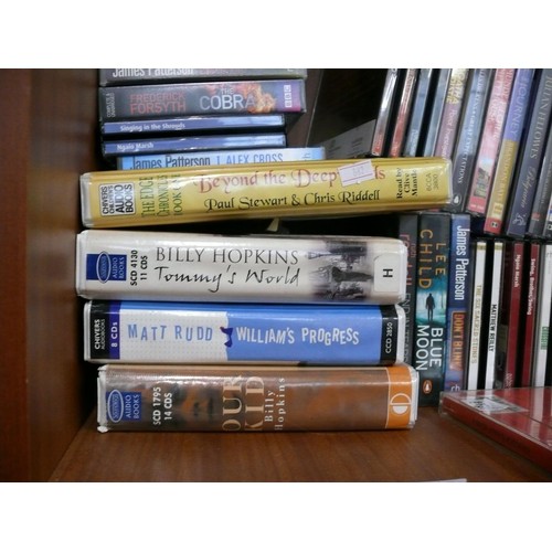 168 - Large selection of audio books on CD and cassette