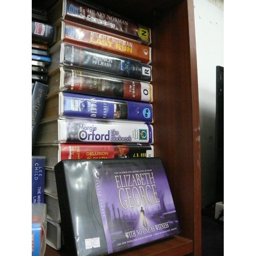 168 - Large selection of audio books on CD and cassette