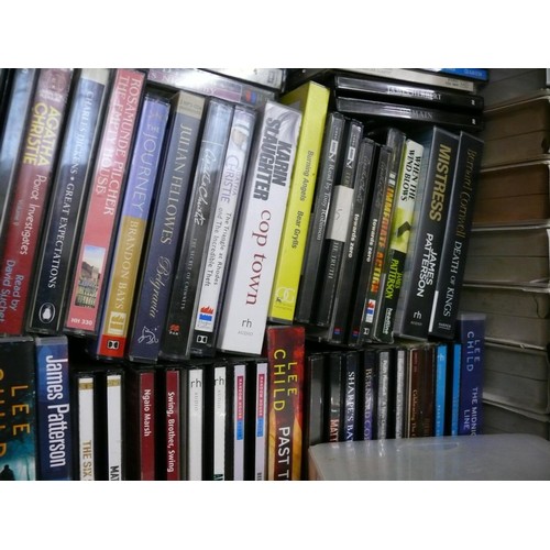 168 - Large selection of audio books on CD and cassette