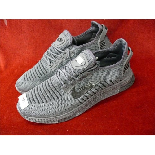 157 - Grey Trainers, size 11.5, new and unworn