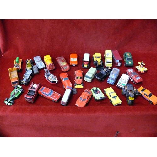 160 - Selection of vintage playworn vehicles