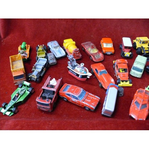 160 - Selection of vintage playworn vehicles