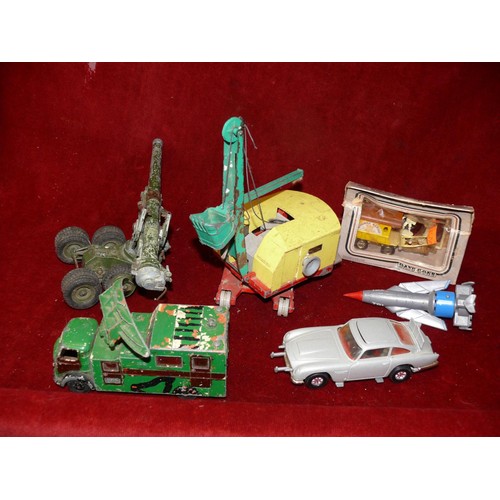 161 - box of die cast vintage vehicles