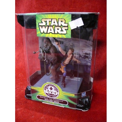 167 - Star Wars Hans Solo and Chewbacca, boxed and new