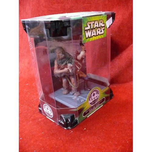 167 - Star Wars Hans Solo and Chewbacca, boxed and new