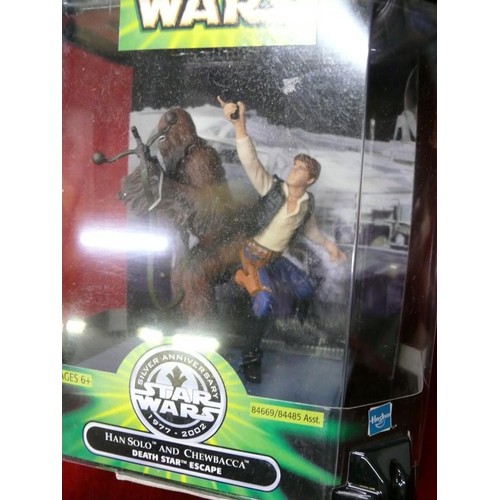 167 - Star Wars Hans Solo and Chewbacca, boxed and new