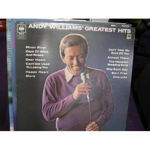 149 - White Vinyl Record box with LP's to include Peter's and Lee and a selection of singles