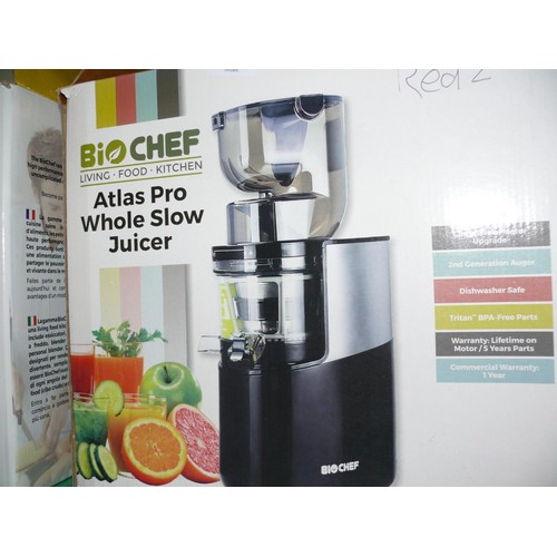 Bio Chef Atlas pro whole slow juicer, new and boxed