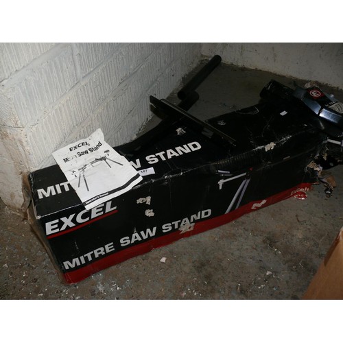 187 - Excel Mitre saw and stand boxed