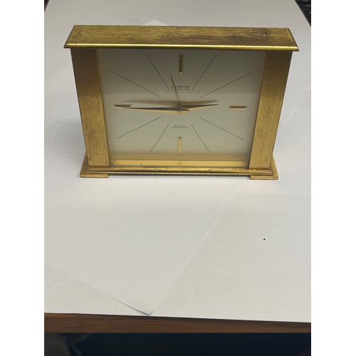 10 - Retro Swiss Looping Alarm Clock: 15 Jewels LEVER 8 day Circa 1960