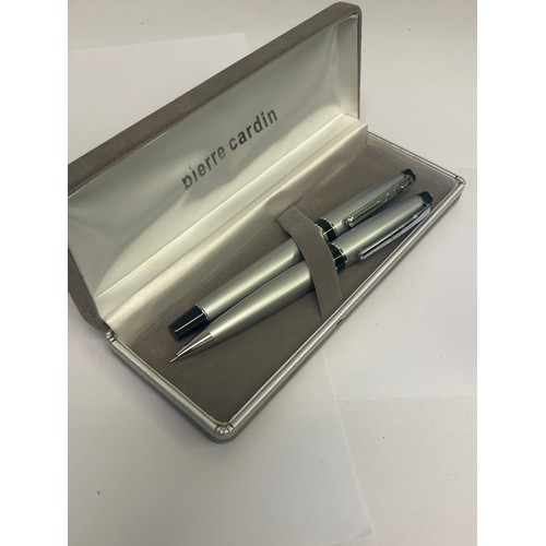 34 - 2 FOUNTAIN PEN SETS ONE BY PIERRE CARDIN  THE OTHER BY FRAUCOIS COTY  NEW IN BOX