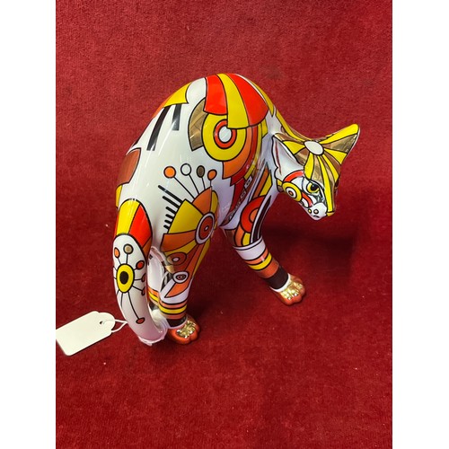 4 - Pair of Art Deco 'Cool Catz' figurines by Paul Cardew Designs, both new with boxes