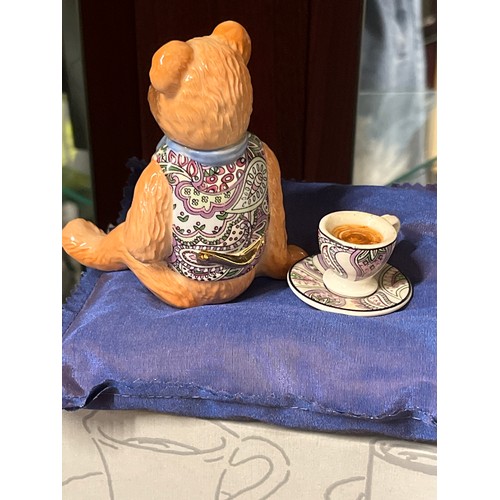 8 - Teatime Ted Teddy bear and teacup figures by Paul Cardew, new with box