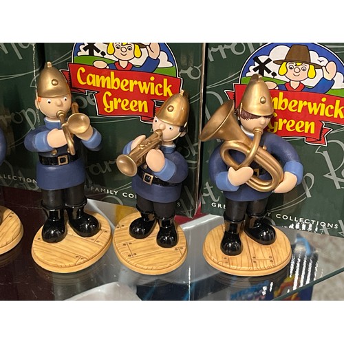 9 - 5 Firemen band figures from The Camberwick Green Collection by Robert Harrop Designs, all new with b... 