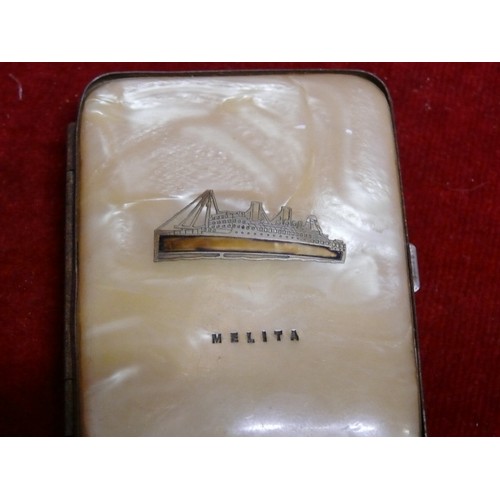48 - A CIGARETTE CASE FROM THE SHIP 