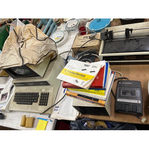 Vintage Commodore professional computer 3032 series with monitor, disk ...