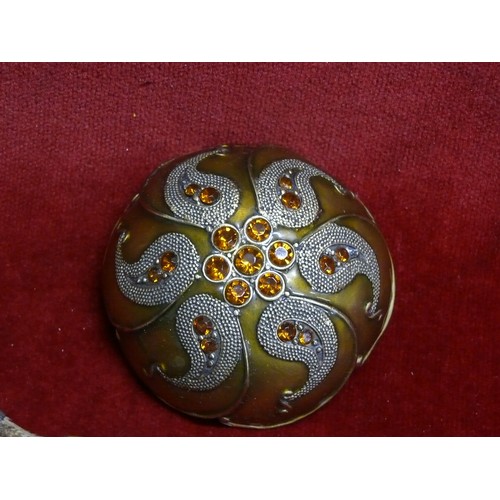 27 - Antique Scottish grouse claw brooch, likely mounted in silver with makers mark “J C & S” (lacking pi... 